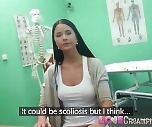 Love Creampie Doctor takes advantage of big boobs Czech woman in surgery