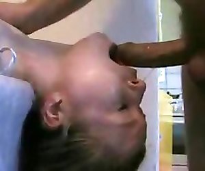 drooling throat fucked chick