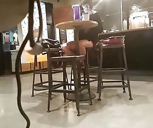 Hot sexy table legs Starbucks
